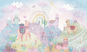 Colourful Lamas Wallpaper Mural