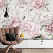 Peony flower wall mural image 0
