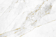 White and gold marble wall mural image 1