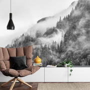 Misty Hillside Wall Mural image 4