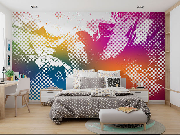 Vibrant Graffiti Wall Mural