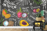 Tropical fruits wall mural image 0
