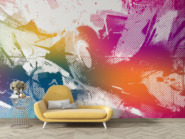 Vibrant Graffiti Wall Mural
