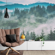 Misty Woodland Wall Mural image 3