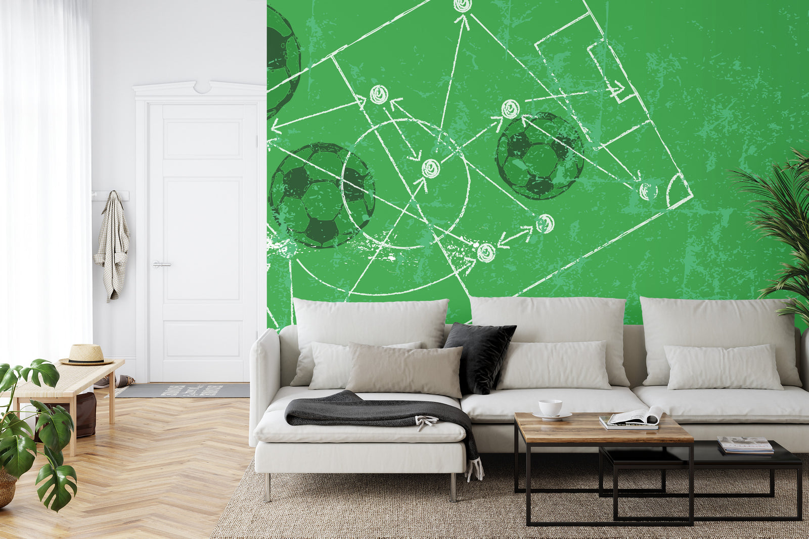 Football strategy wall mural image 0