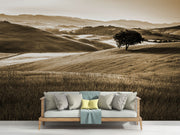 Hills landscape wall mural