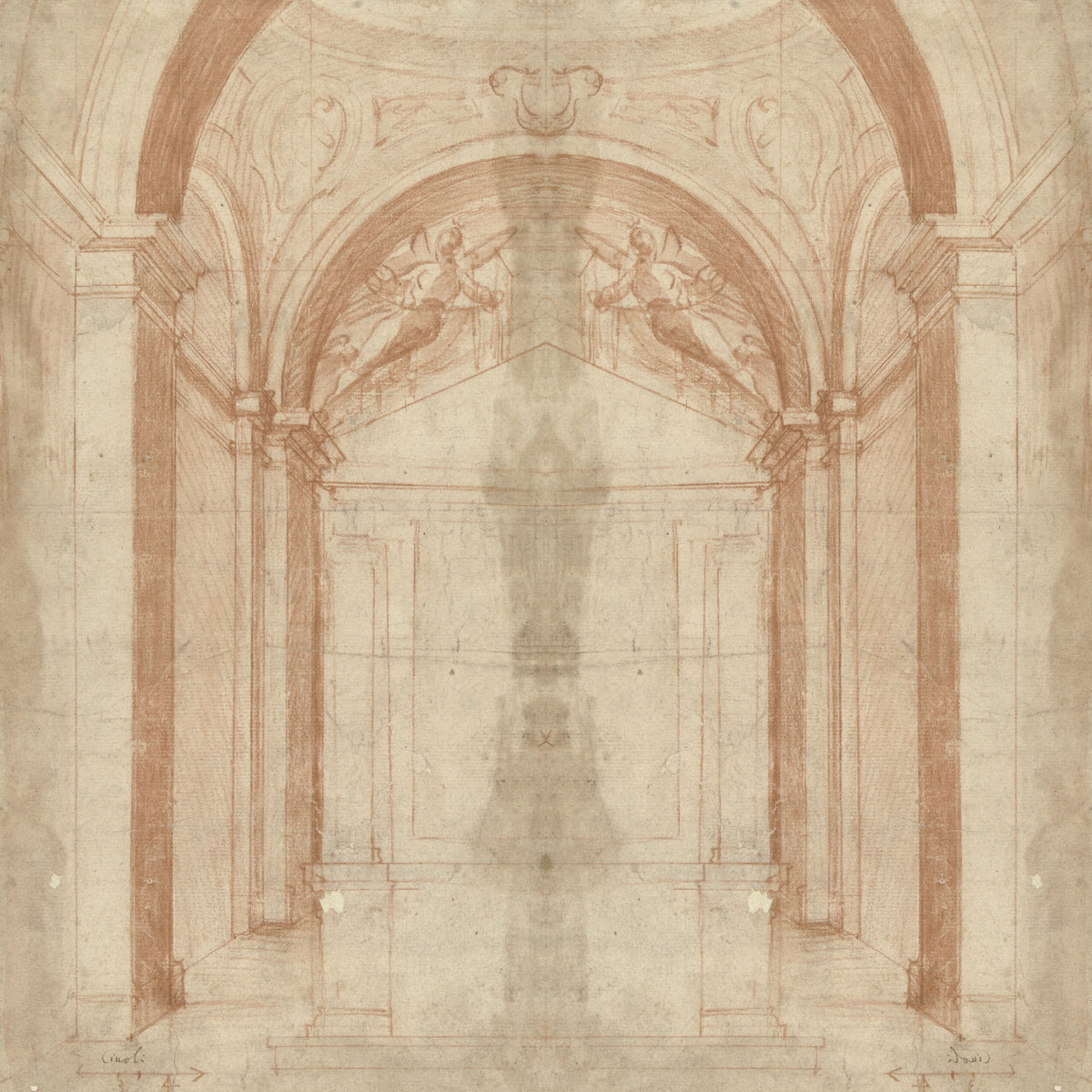 Square wall mural arches image 1