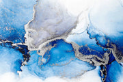 Office Blue Marble Wall Mural image 1