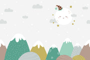Sleepy Moon Wallpaper Mural image 1