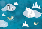 Polar bear wall mural image 1