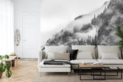 Misty Hillside Wall Mural image 1