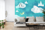 Polar bear wall mural image 3