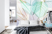 Transparent Leaves Wallpaper Mural image 3