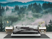 Misty Woodland Wall Mural