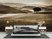 Hills landscape wall mural
