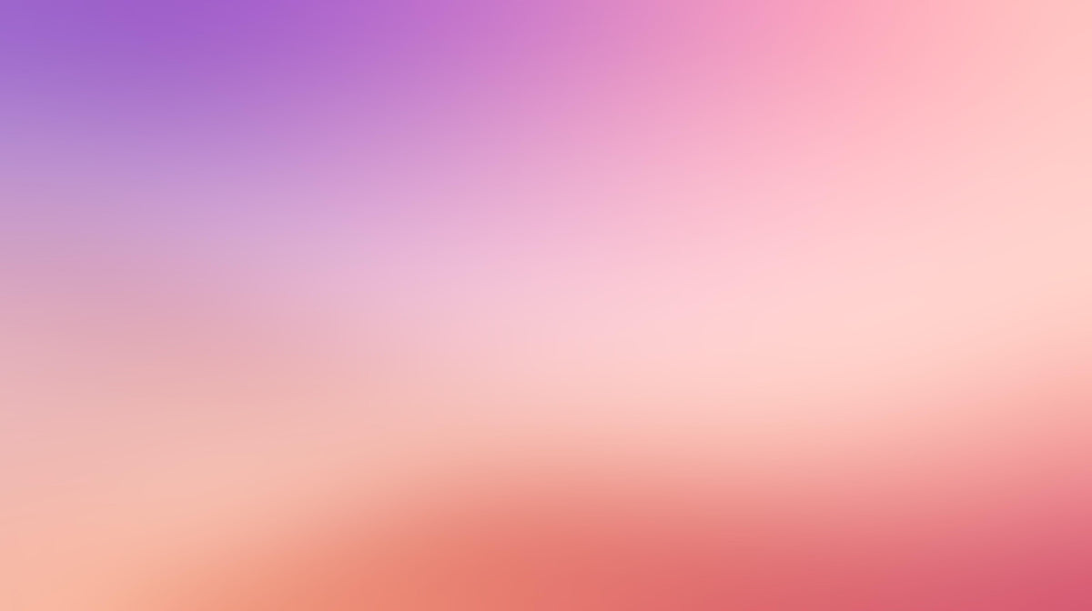 Calming ombre wall mural transitioning from blush pink to twilight purple, ideal for kids' rooms and nurseries.