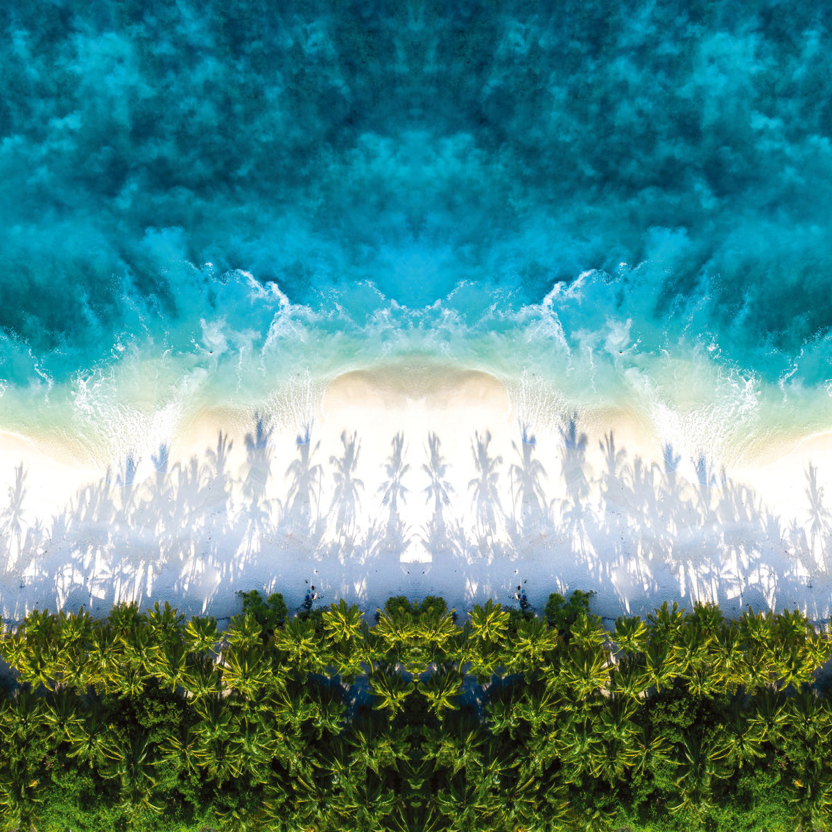 Square Wall Mural Castaway image 1