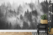 Misty forest wall mural image 3