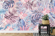Monstera Leaves wall mural image 2