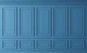 Dark Blue Wood Panel Wallpaper Mural image 1