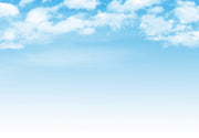 Blue sky with clouds wall mural image 1