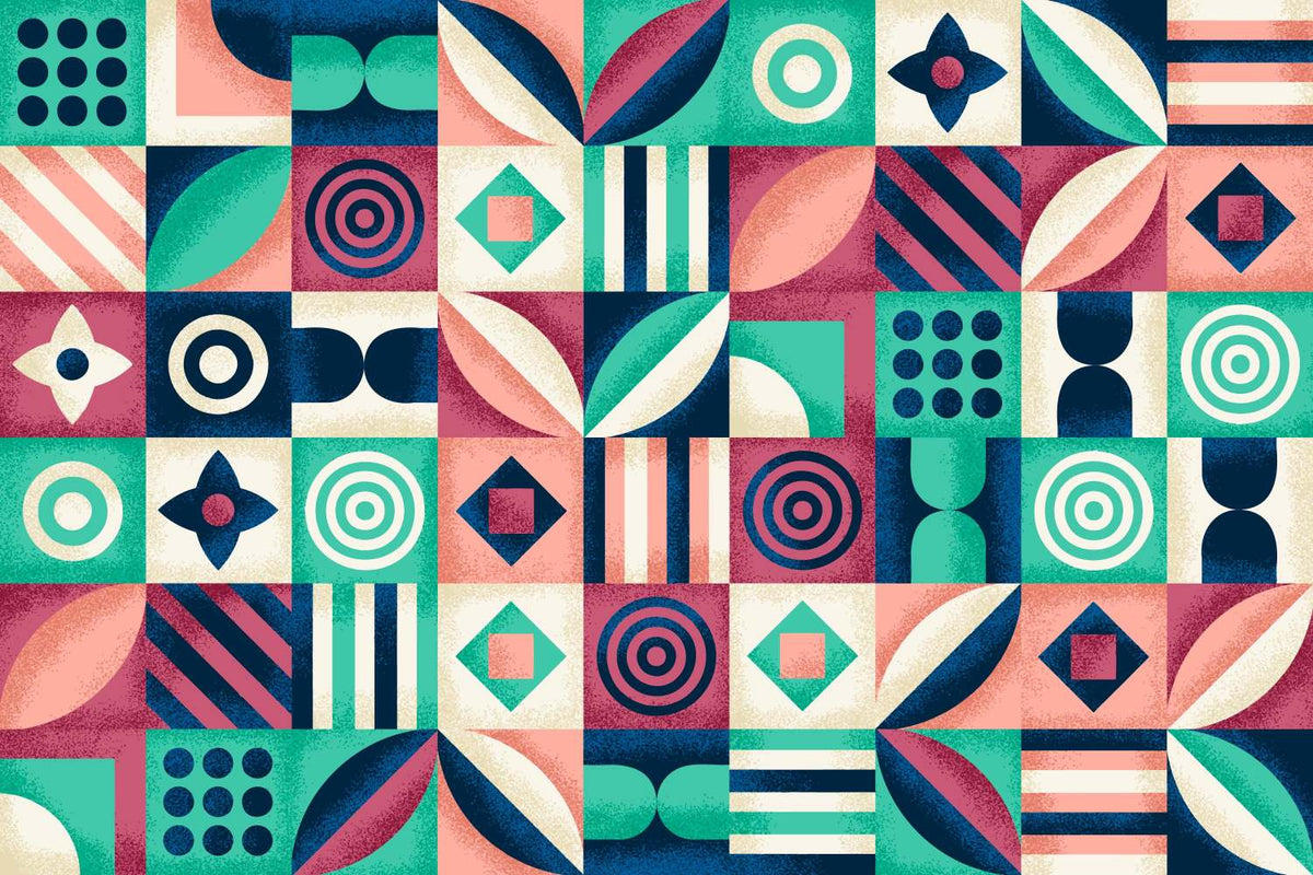 Geometric Pattern Wallpaper Mural image 1