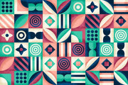 Geometric Pattern Wallpaper Mural image 1