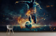 Soccer Player Wallpaper Mural image 2