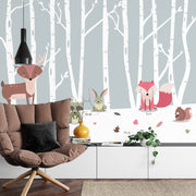 Forest friends wall mural image 2