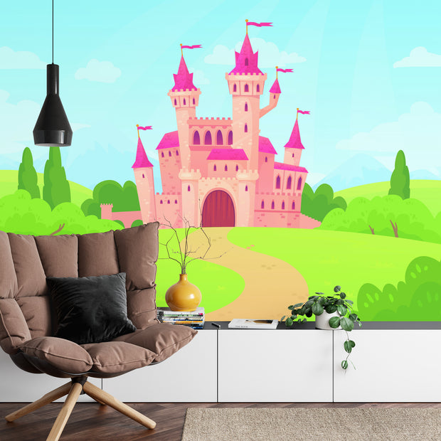 Fairy tale castle wall mural image 3