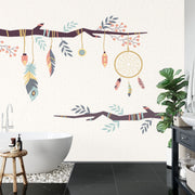 Boho branches wall mural image 3