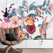 Watercolour hummingbird wall mural image 2