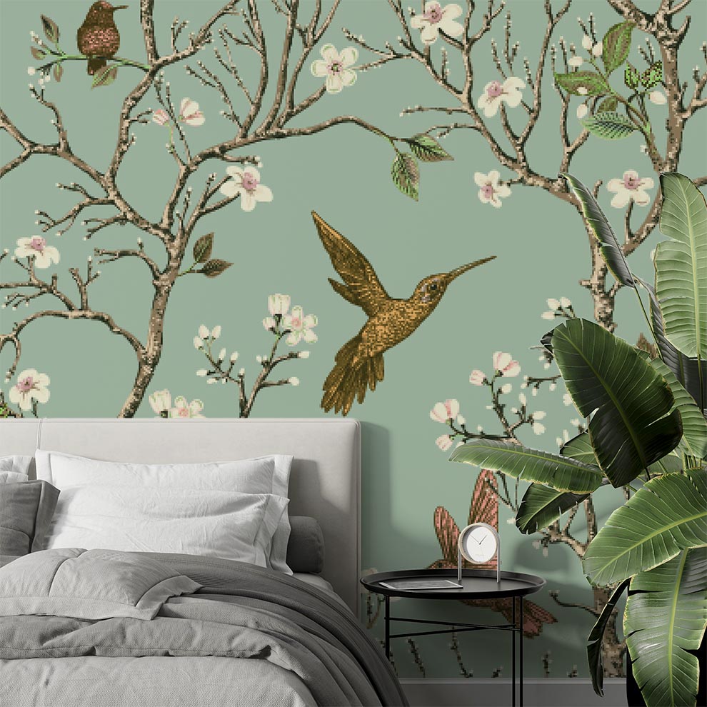 Hummingbird Wallpaper Mural image 0