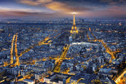 Paris At Night Mural Wallpaper image 1