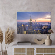City Skyscrapers Natural Canvas image 0
