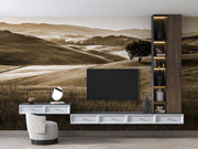Hills landscape wall mural