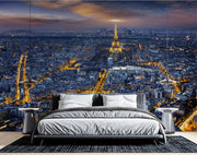 Paris At Night Mural Wallpaper image 0