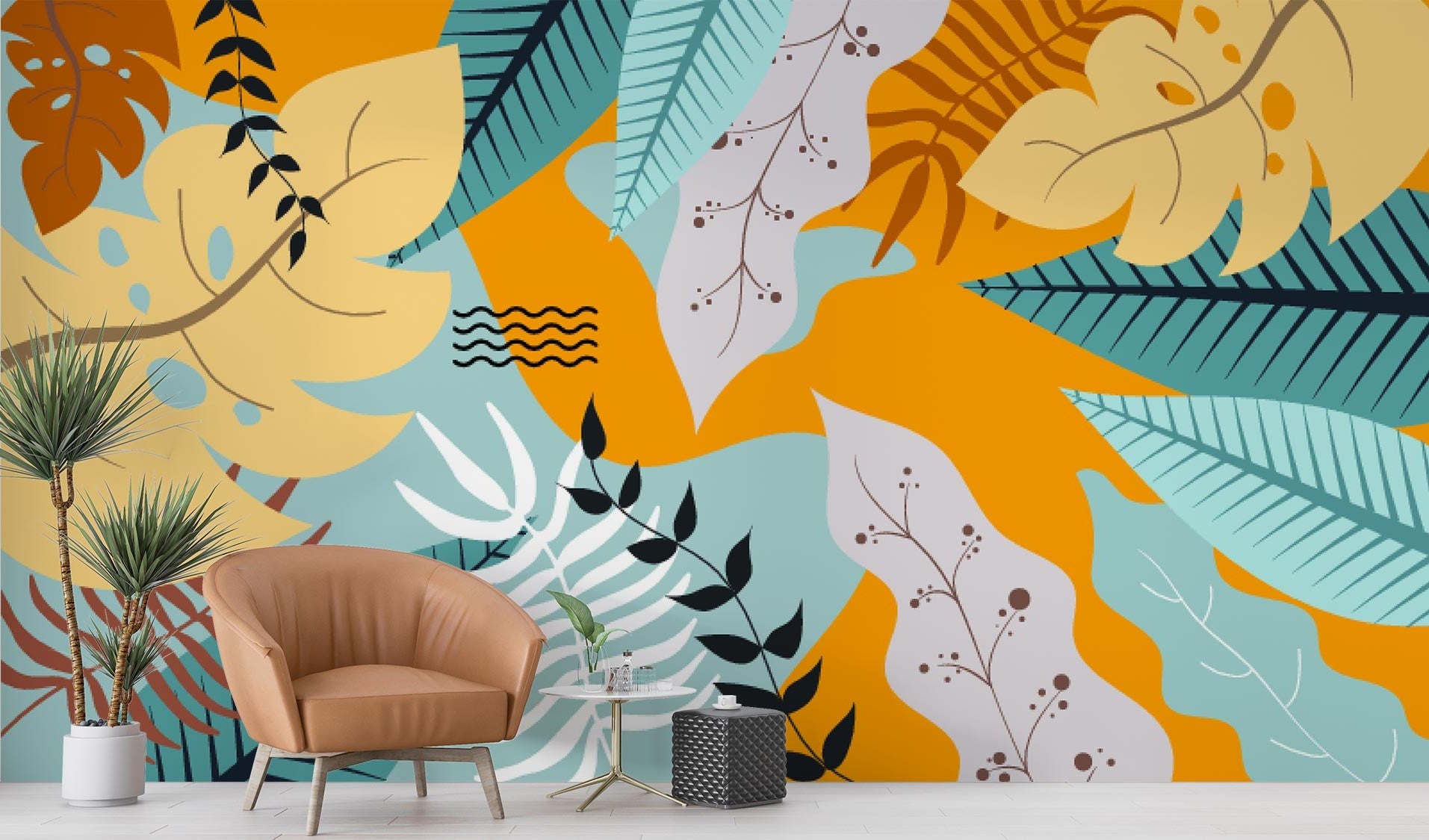 Hand Drawn Abstract Wallpaper Mural image 0