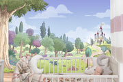 Castle in the forest wall mural image 3