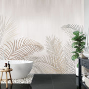 Vintage palm leaves wall mural image 5