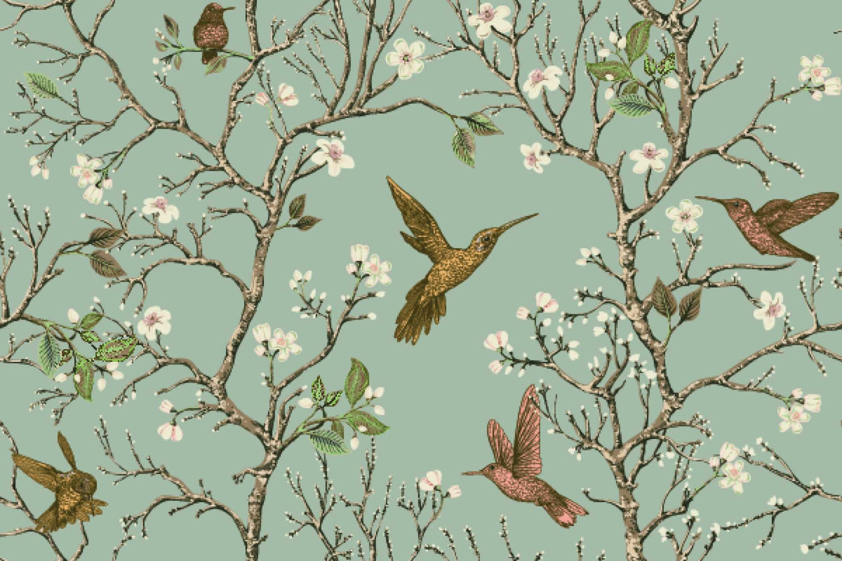 Hummingbird Wallpaper Mural image 1