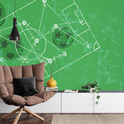 Football strategy wall mural image 4
