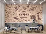 Coffee Shop Wall Mural