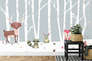 Forest friends wall mural image 0
