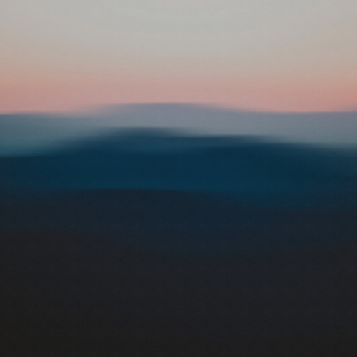 Square wall mural Ombre graphic Hills image 1