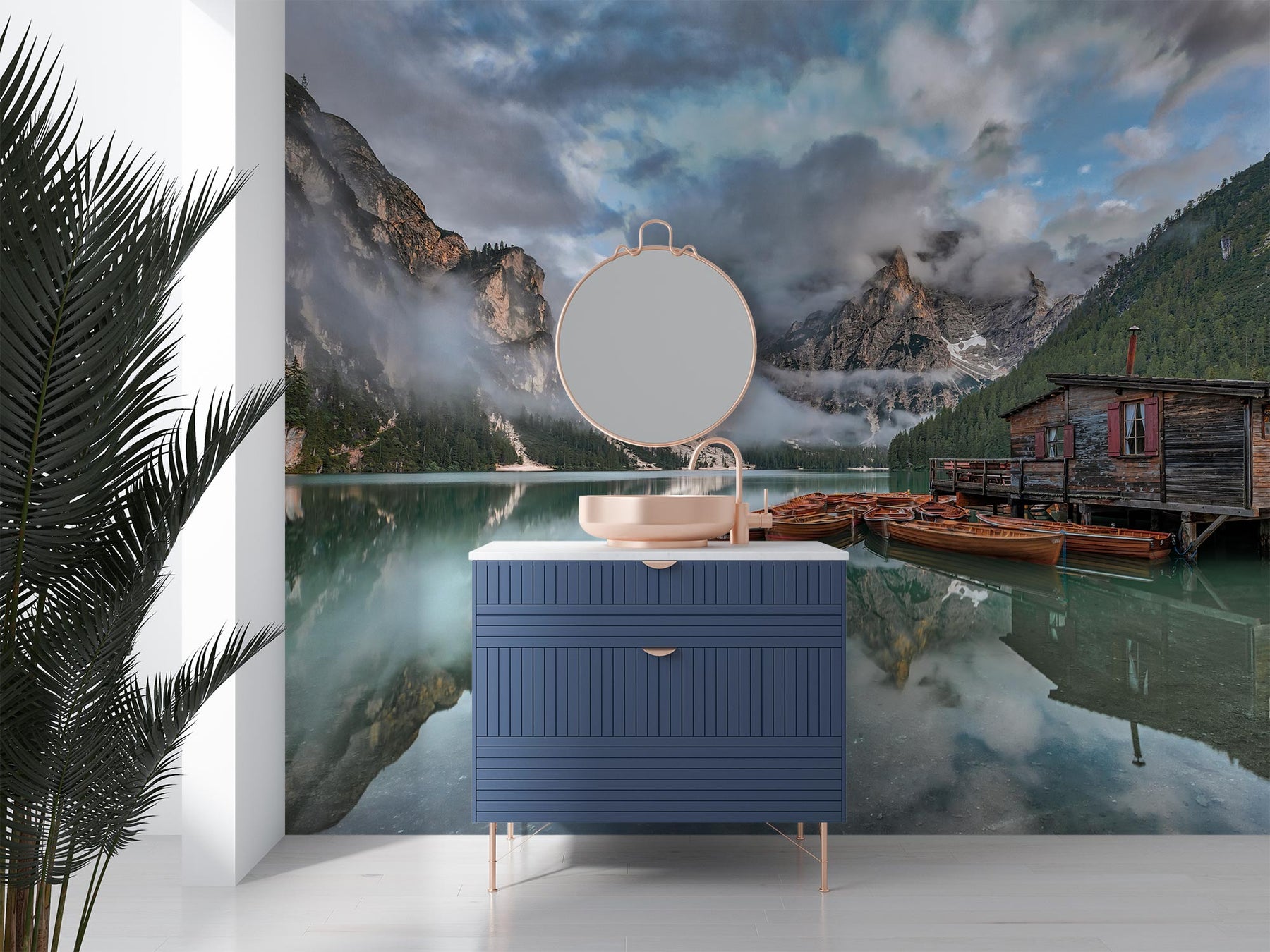 Dolomite Mountains Wall Mural image 0