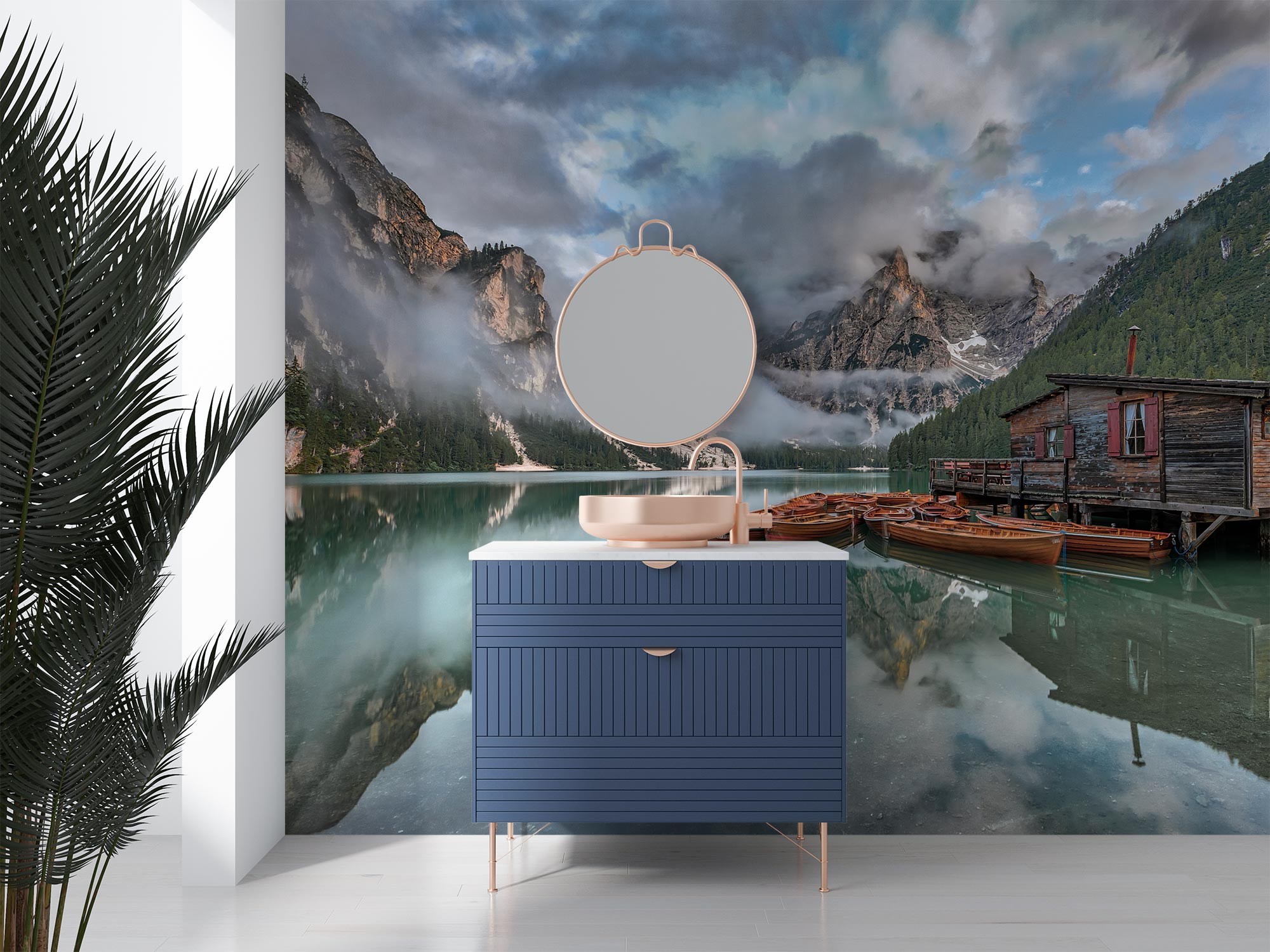 Dolomite Mountains Wall Mural image 0