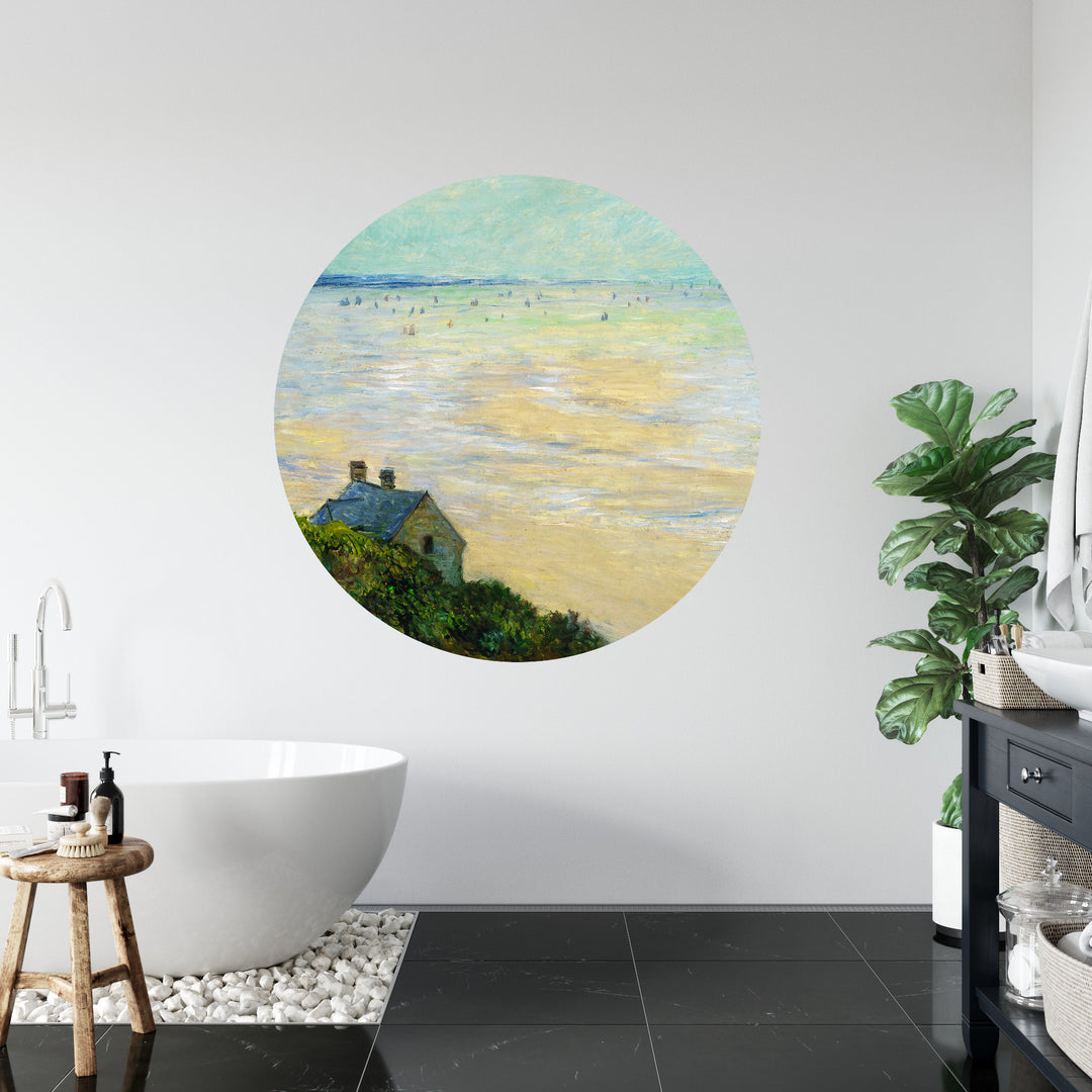 Circular wall mural The cottage at Trouville image 4