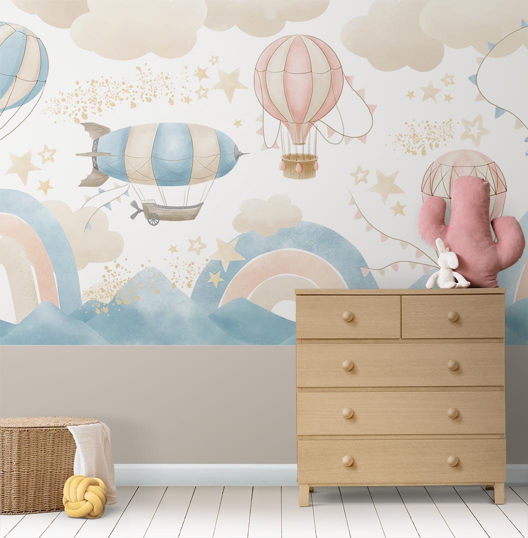 Hot Air Balloons Mural Wallpaper image 0