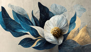 Flower With Leaves Dinning Wall Mural image 1